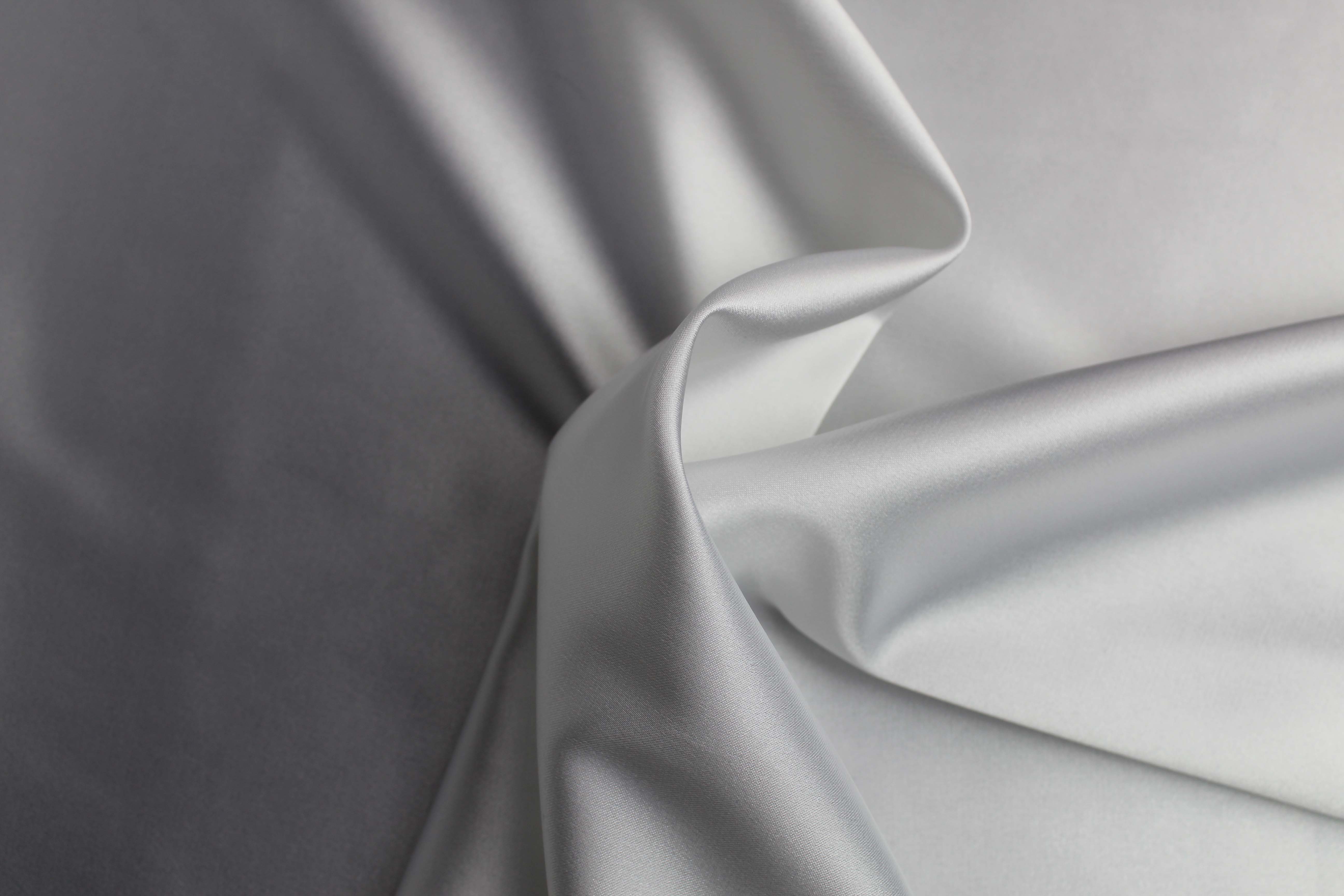 STRETCH POLY ELASTANE SATIN - WHITE